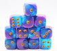 12 piece Pip D6's - Stratus Glitter Accessories Foam Brain Games   