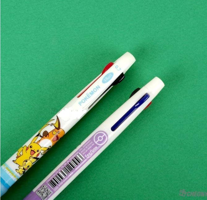 Pokemon 3 Color Ballpoint Pen Mystery Box Gift K-Wonderland