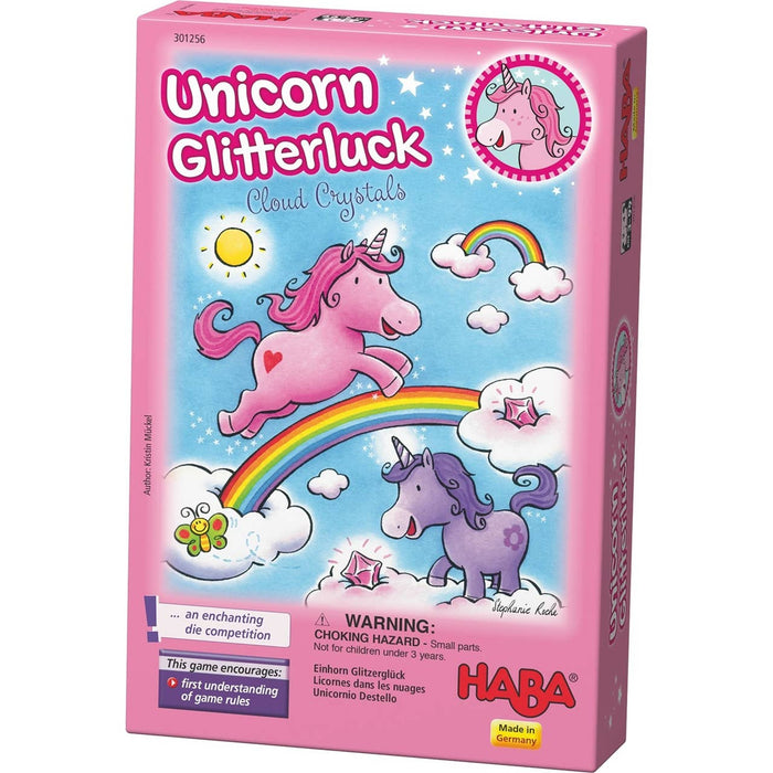 Unicorn Glitterluck - Cloud Crystals Board Games HABA USA   