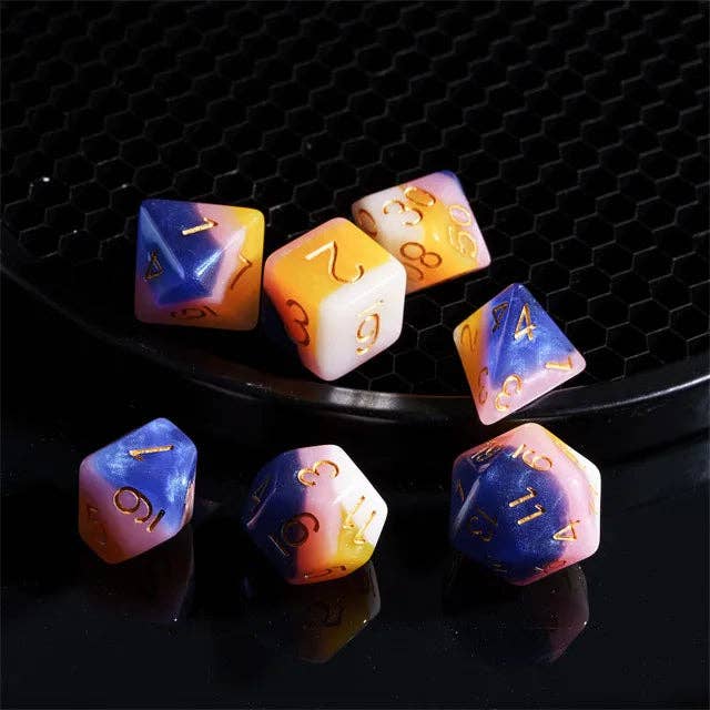 Fruit Taffy RPG Dice Set Accessories Foam Brain Games   