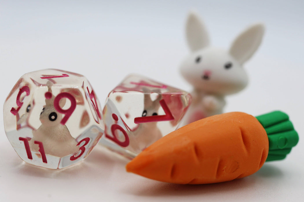 Backyard Bunny RPG Dice Set Accessories Foam Brain Games   