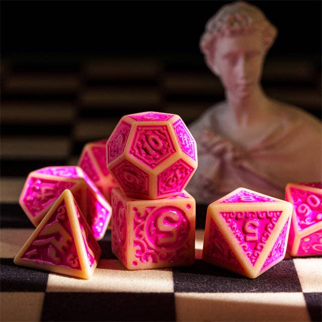 Fuscia Depths RPG Dice Set Accessories Foam Brain Games   