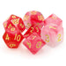 Red Milky RPG Dice Set Accessories Foam Brain   