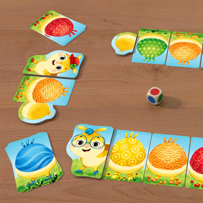 Rainbow Caterpillar Arranging Game - Mini Board Games HABA USA   