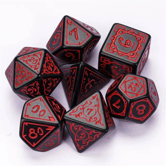 Cryptic Knots: Dried Blood RPG Dice Set Accessories Foam Brain Games   