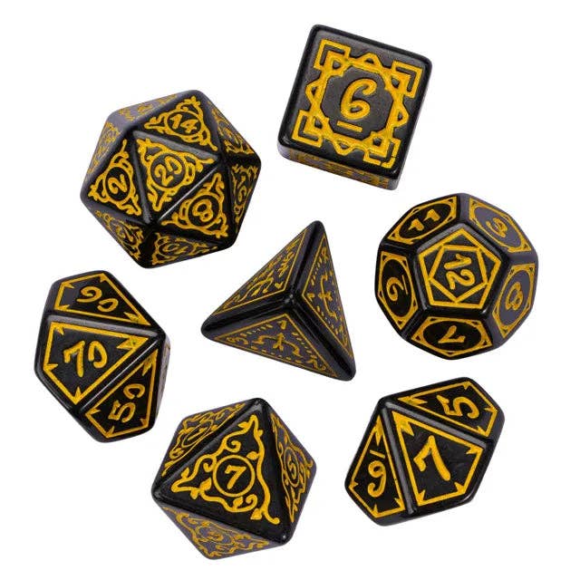 Cryptic Knots: Golden Cuirass RPG Dice Set Accessories Foam Brain Games   