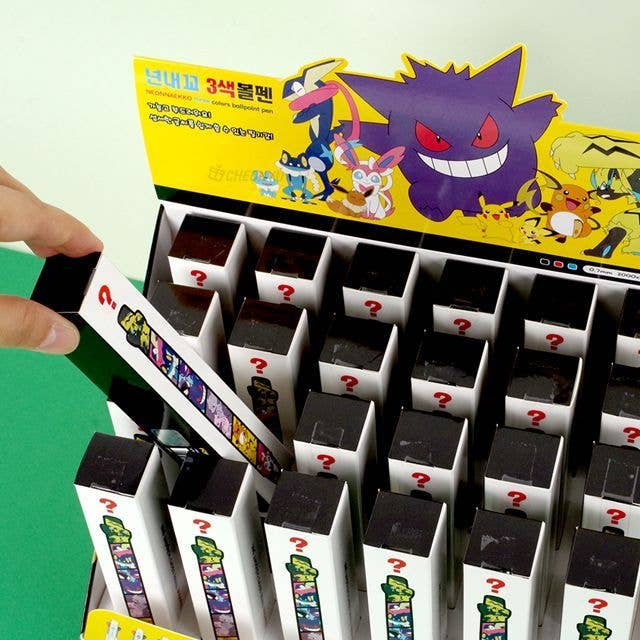 Pokemon 3 Color Ballpoint Pen Mystery Box Gift K-Wonderland