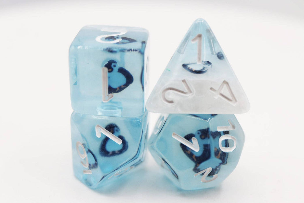 Frozen Penguin RPG Dice Set Accessories Foam Brain Games   