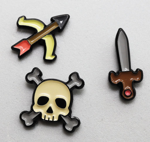 Foam Brain Enamel Pins - Mini Pins - Battle Pack Apparel Foam Brain Games   