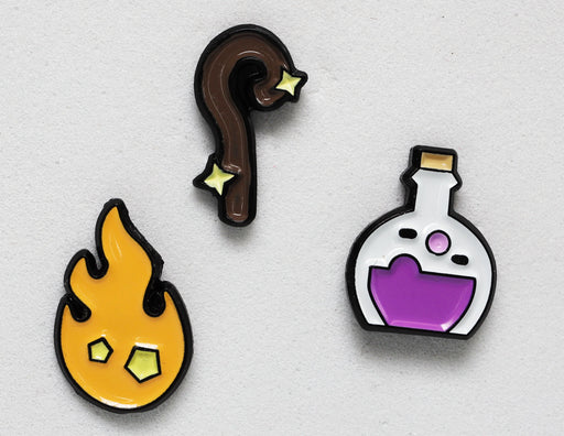 Foam Brain Enamel Pins - Mini Pins - Magic Pack Apparel Foam Brain Games   