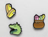 Foam Brain Enamel Pins - Mini Pins - Dragon's Hoard Apparel Foam Brain Games   