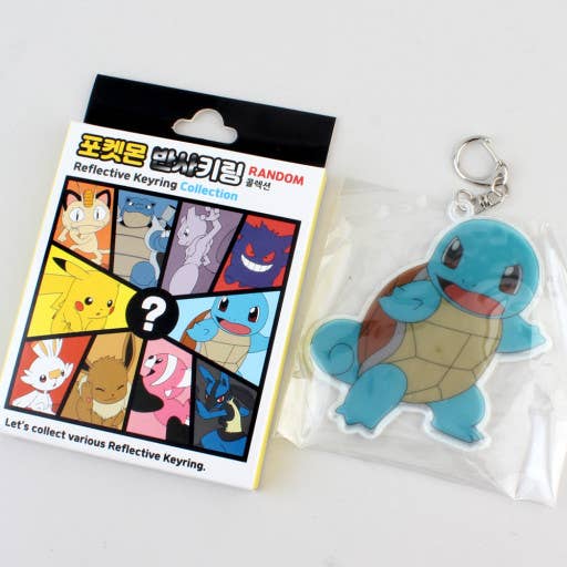 Pokemon Reflective Mystery Random Key Chain Gift K-Wonderland