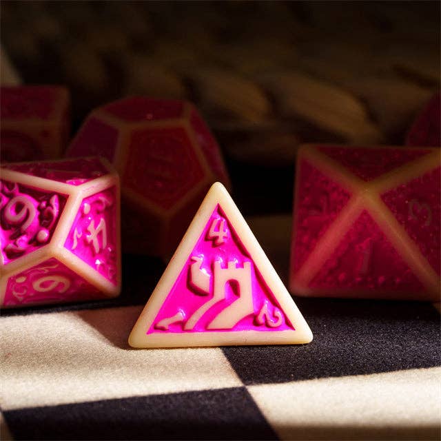 Fuscia Depths RPG Dice Set Accessories Foam Brain Games   