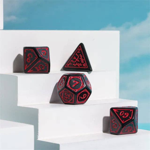 Cryptic Knots: Dried Blood RPG Dice Set Accessories Foam Brain Games   