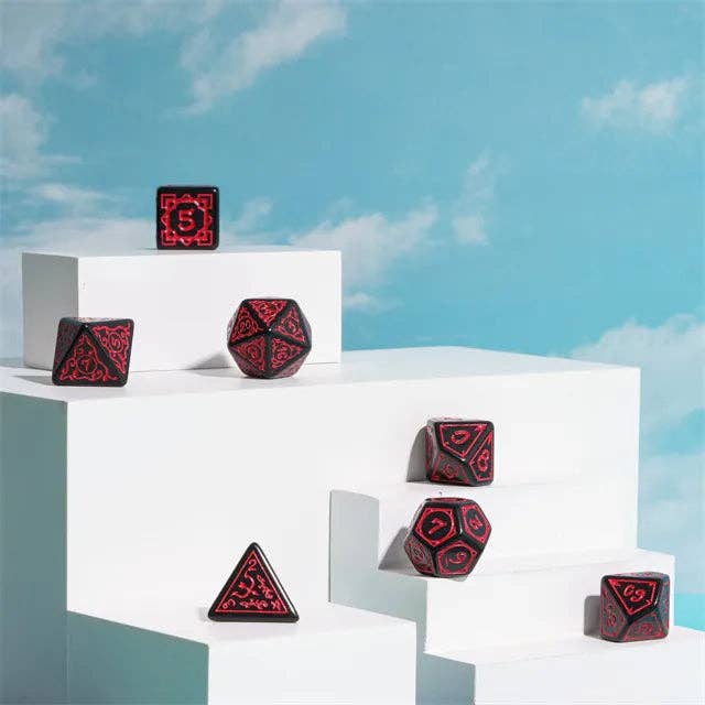 Cryptic Knots: Dried Blood RPG Dice Set Accessories Foam Brain Games   