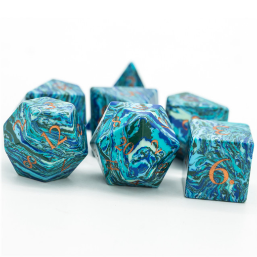 Textured Turquoise Shades of Blue - Engraved Accessories Foam Brain Games   