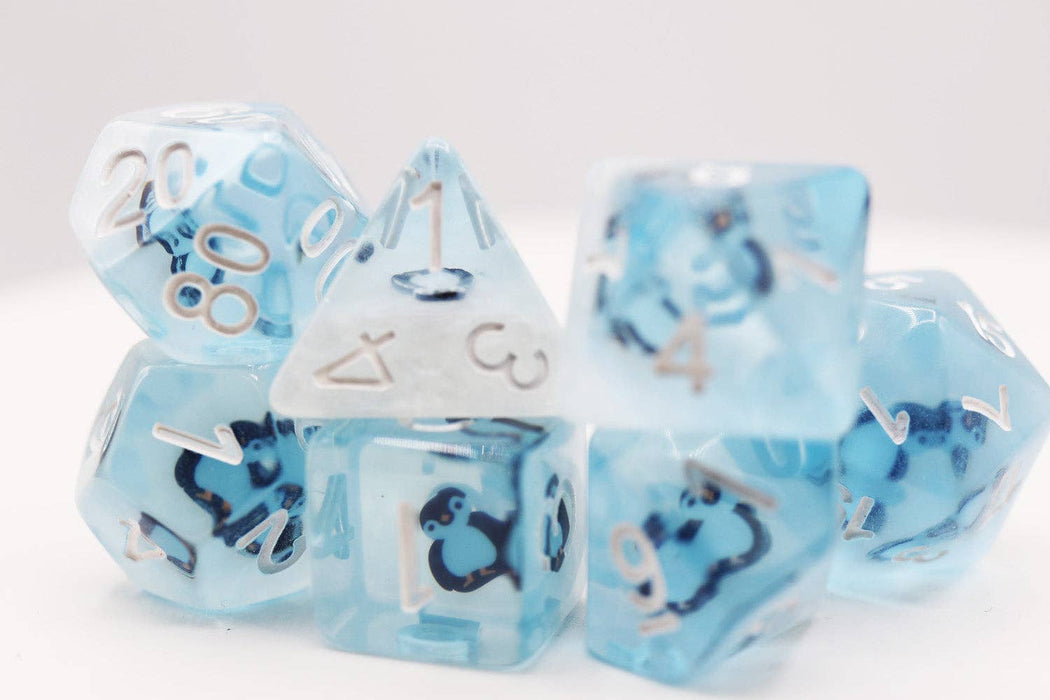 Frozen Penguin RPG Dice Set Accessories Foam Brain Games   