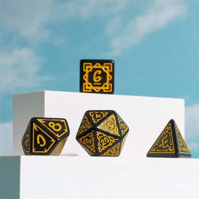 Cryptic Knots: Golden Cuirass RPG Dice Set Accessories Foam Brain Games   