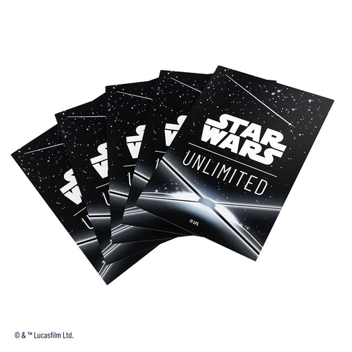 Star Wars Unlimited Art Sleeves - Back Black Accessories ASMODEE NORTH AMERICA   