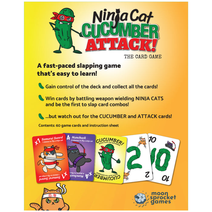 Ninja Cat Cucumber Attack! Board Games ASMODEE NORTH AMERICA   