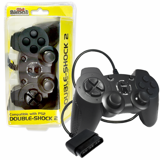 Double-Shock 2 - Wired PS2 Controller Video Game Accessories Old Skool   