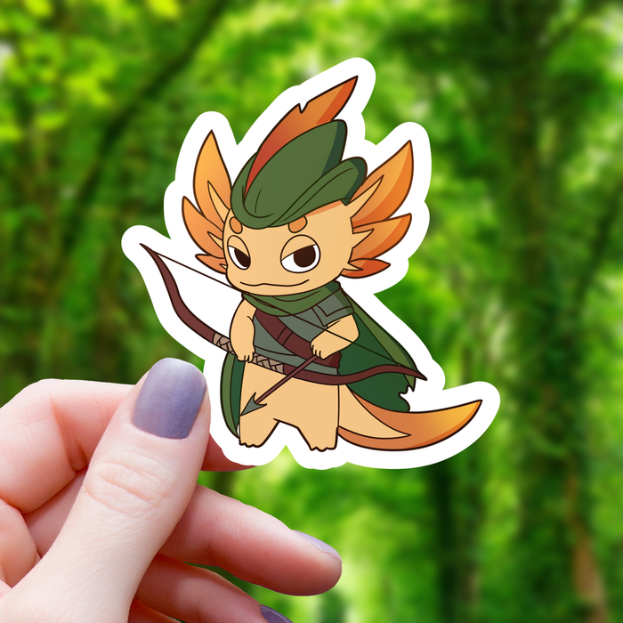 Axolotl Ranger RPG Class Inspired Sticker - 3" Gift Mimic Gaming Co   