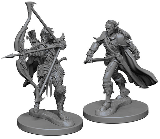 Pathfinder Deep Cuts Unpainted Miniatures: W1 Elf Male Fighter Miniatures NECA   