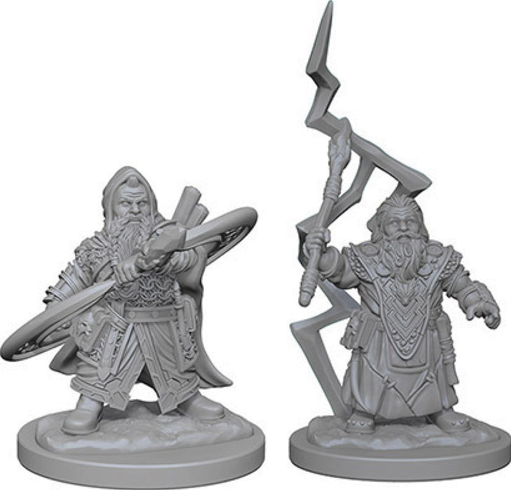 Pathfinder Deep Cuts Unpainted Miniatures: W4 Dwarf Male Sorcerer Miniatures NECA   