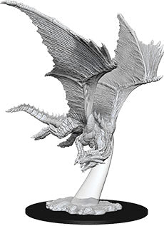 Dungeons & Dragons Nolzur`s Marvelous Unpainted Miniatures: W9 Young Bronze Dragon Miniatures NECA   