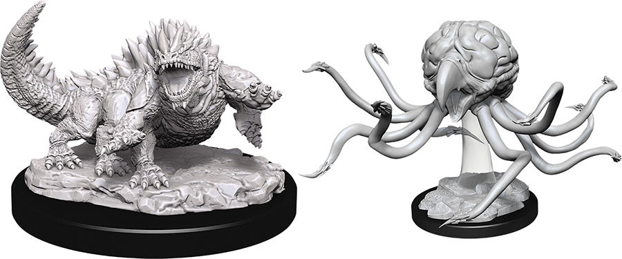 Dungeons & Dragons Nolzur`s Marvelous Unpainted Miniatures: W11 Grell & Basilisk Miniatures NECA   