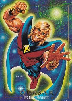 Marvel Masterpieces - 1992 - 072 - Quasar Vintage Trading Card Singles Skybox   