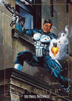 Marvel Masterpieces - 1992 - 073 - Punisher Vintage Trading Card Singles Skybox   