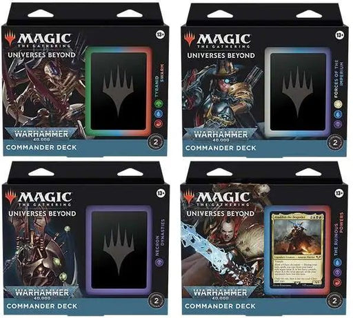 Magic the Gathering CCG: Warhammer 40K - Commander - 4 Deck Bundle CCG WIZARDS OF THE COAST, INC   