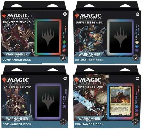 Magic the Gathering CCG: Warhammer 40K - Commander - 4 Deck Bundle CCG WIZARDS OF THE COAST, INC   