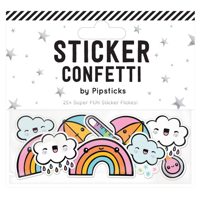 Cloudburst Sticker Confetti Gift Pipsticks   