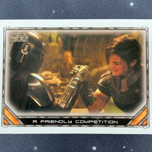 Star Wars - The Mandalorian 2020 -  082 - A Friendly Competition Vintage Trading Card Singles Topps   