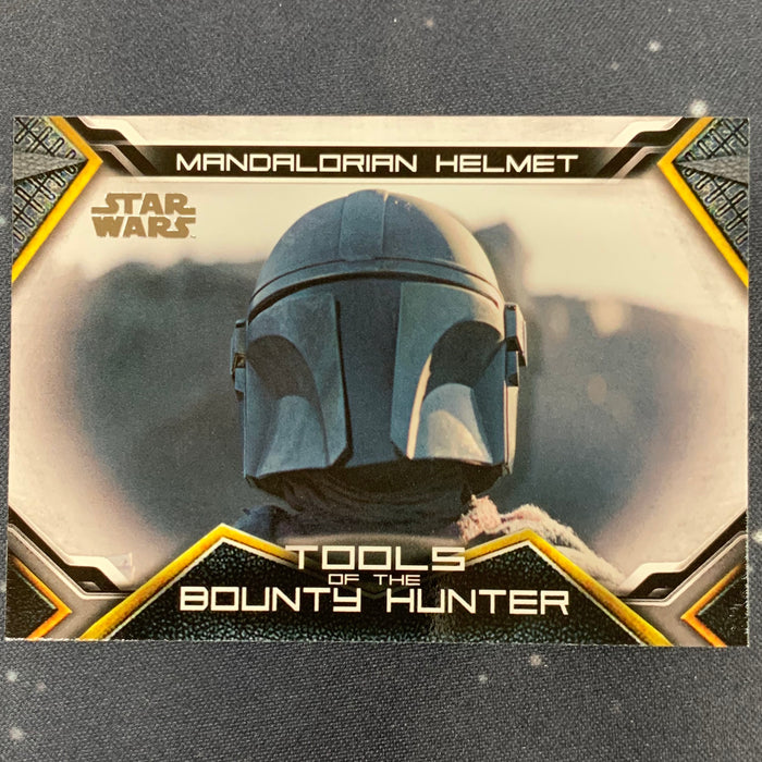 Star Wars - The Mandalorian 2020 -  TB-05 - Mandalorian Helmet Vintage Trading Card Singles Topps   