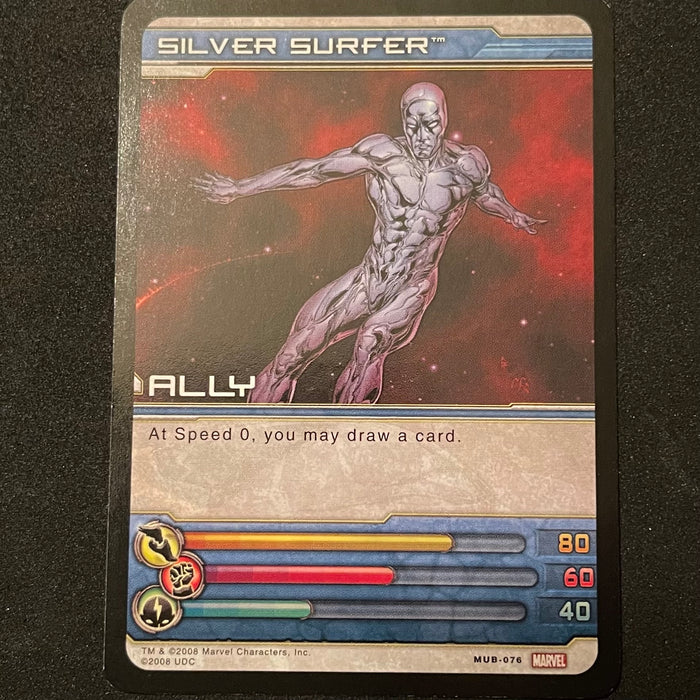 Marvel Ultimate Battles 2008 - MUB-077 - Silver Surfer Vintage Trading Card Singles Upper Deck   