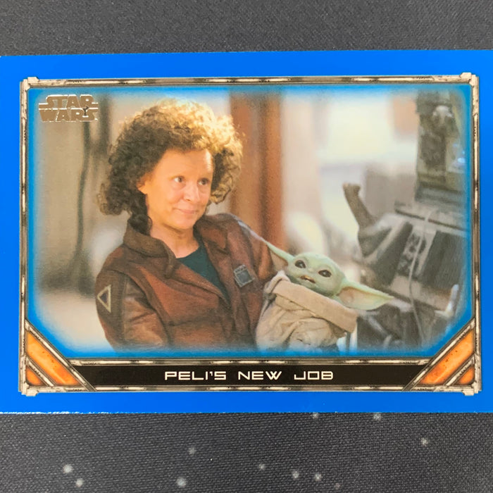 Star Wars - The Mandalorian 2020 -  058 - Peli’s New Job - Blue Border Vintage Trading Card Singles Topps   