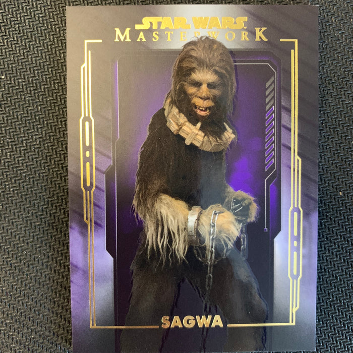 Star Wars Masterwork 2020 - 085 - Sagwa - Purple Parallel - 35/50 Vintage Trading Card Singles Topps   