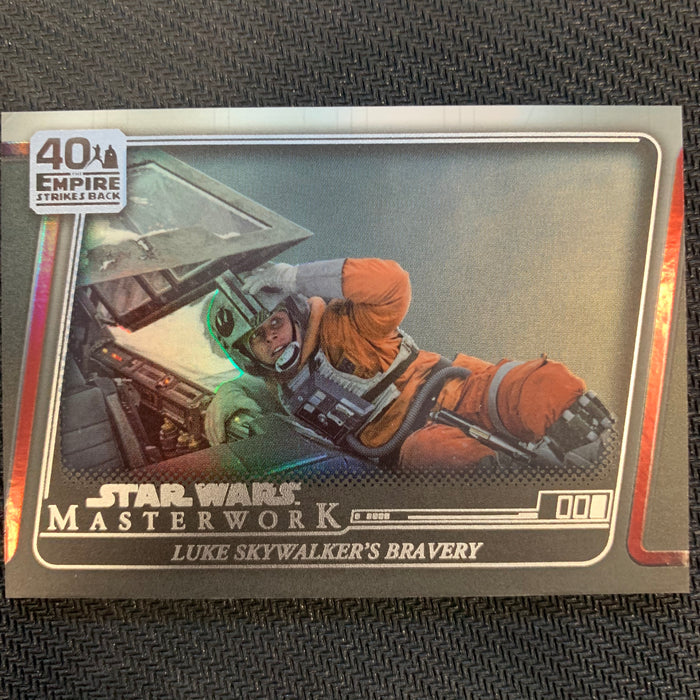 Star Wars Masterwork 2020 - ESB-06 - Luke Skywalker's Bravery - Rainbow 65/299 Vintage Trading Card Singles Topps   