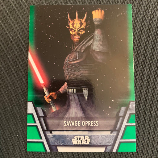 Star Wars Holocron 2020 - N-18 Savage Opress - Green Parallel Vintage Trading Card Singles Topps   