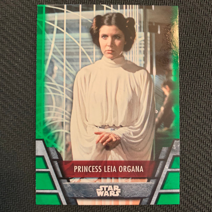 Star Wars Holocron 2020 - Reb-02 Princess Leia Organa - Green Parallel Vintage Trading Card Singles Topps   