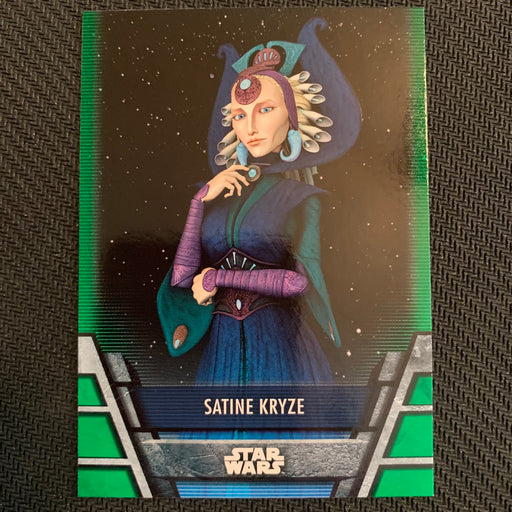 Star Wars Holocron 2020 - Rep-17 Satine Kryze - Green Parallel Vintage Trading Card Singles Topps   