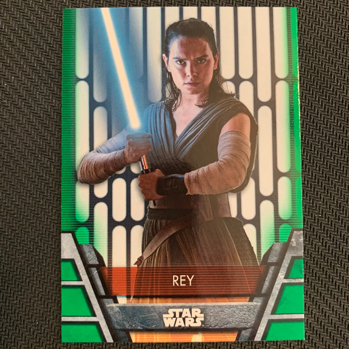 Star Wars Holocron 2020 - Res-10 Rey - Green Parallel Vintage Trading Card Singles Topps   