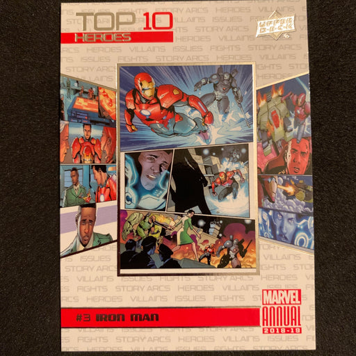 Marvel Annual 2018-19 - TH03 - Iron Man Vintage Trading Card Singles Upper Deck   