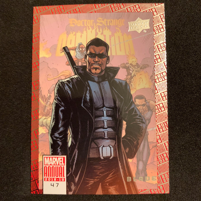 Marvel Annual 2018-19 - 047 - Blade Vintage Trading Card Singles Upper Deck   