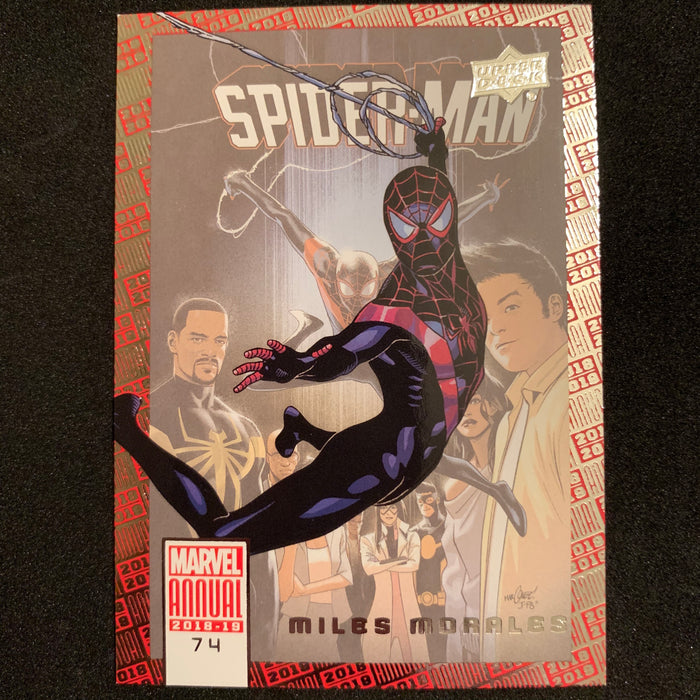 Marvel Annual 2018-19 - 074 - Miles Morales Vintage Trading Card Singles Upper Deck   