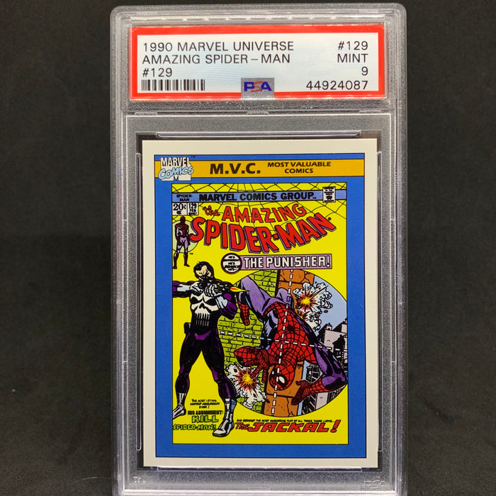 Marvel Universe 1990 - 129 - Amazing Spider-Man #129 - PSA 9 Vintage Trading Card Singles Impel   