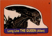 Fright Flicks 1988 - Sticker - 02 - Alien - Long Live The Queen Vintage Trading Card Singles Topps   